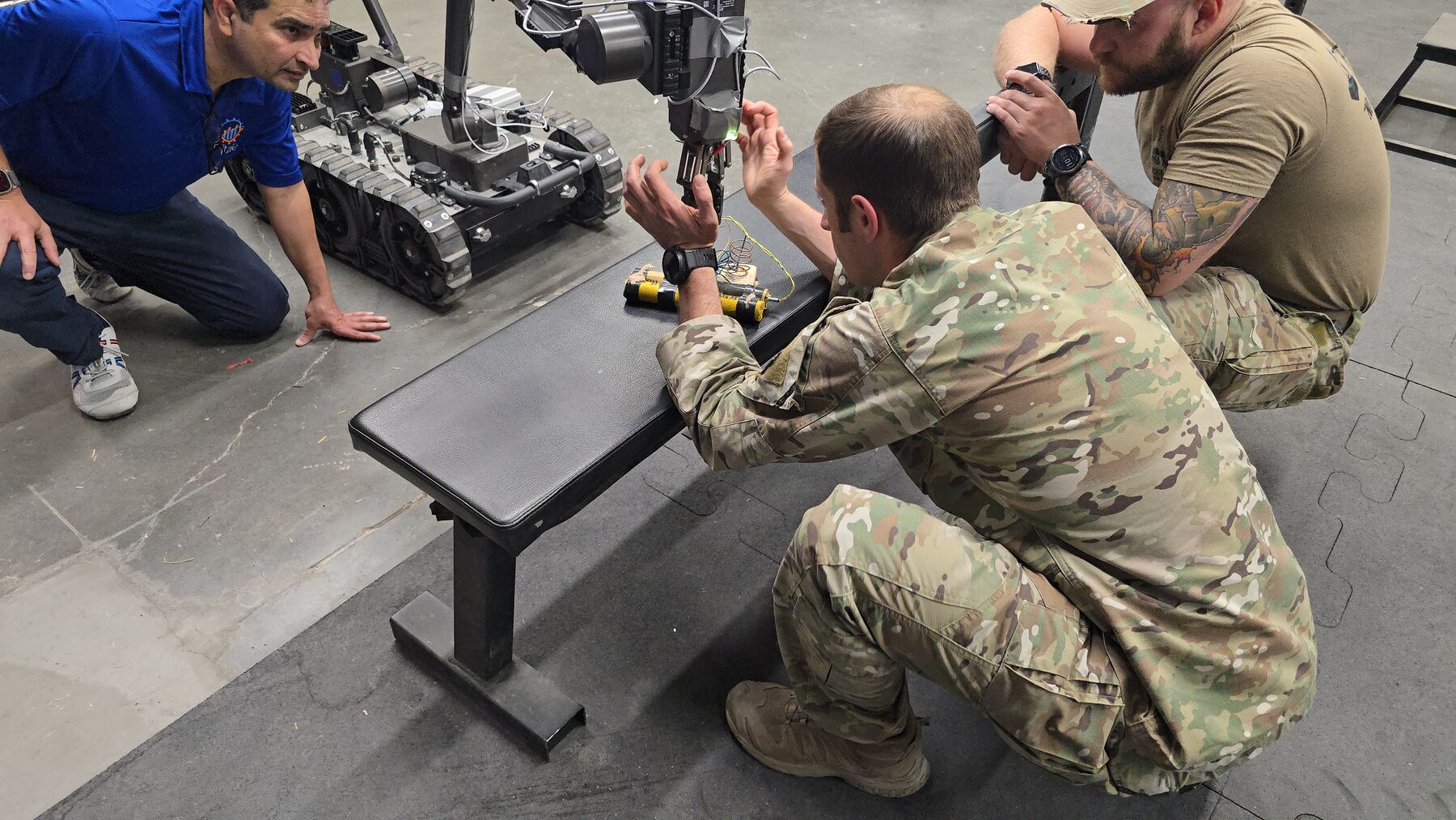 Operator view of Plitzie sensing technology during EOD field validation